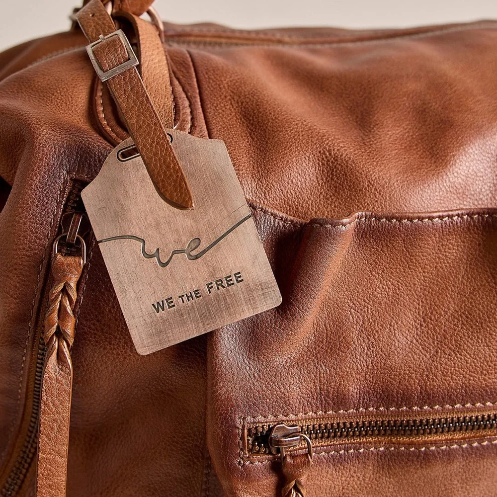 FREE PEOPLE WE THE FREE EMERSON TOTE Saddle NEW - Picture 4 of 13